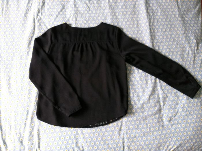 Haut manches longues dentelle noir - photo numéro 2