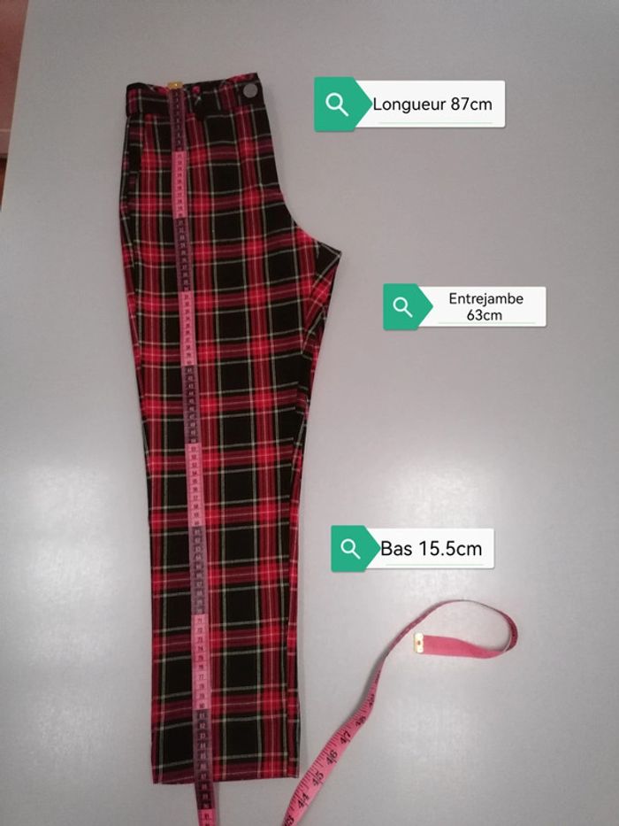 Pantalon chino à carreaux Pimkie 34 - photo numéro 10