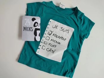 Tee-shirt manches courtes, taille 24 mois