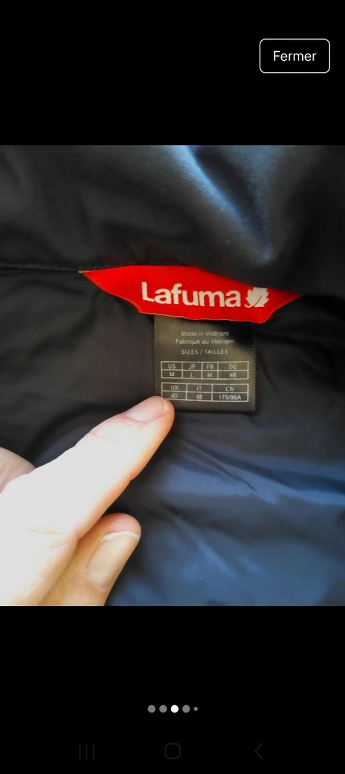 Doudoune Lafuma Taille M - photo numéro 3