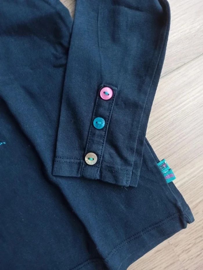 T-shirt col roulé bleu marine Sergent major 4ans - photo numéro 2