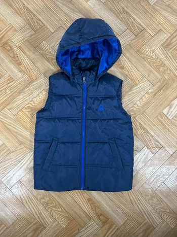 Gilet sans manches à capuche Benetton Bleu - 8/9 ans (140 cm) - État Nickel