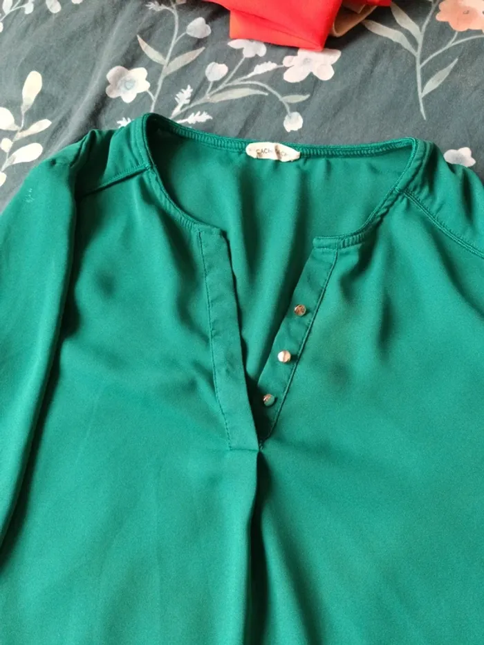 Blouse verte - photo numéro 2