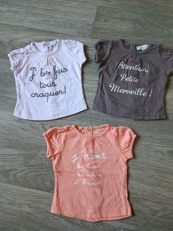 Lot 3 t-shirt 3 mois