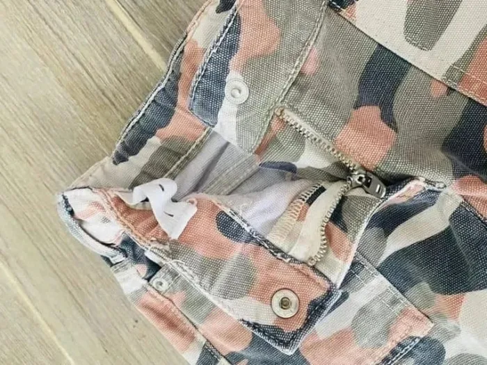 Short en jeans militaire neuf fille palomino 3 ans - photo numéro 5