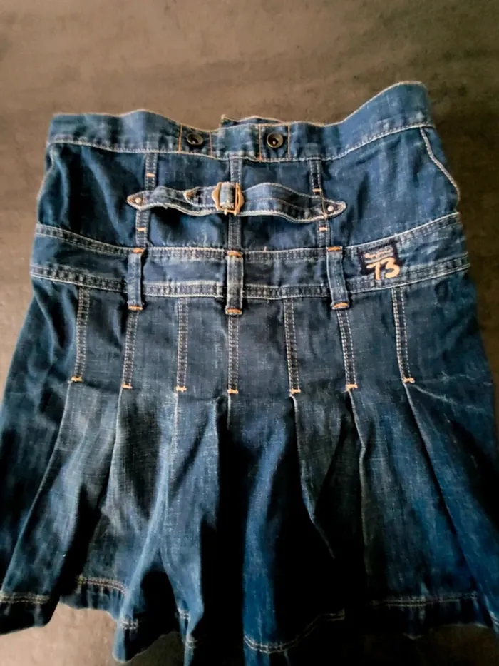 Jupe jeans Pepe jeans M bleu - photo numéro 13