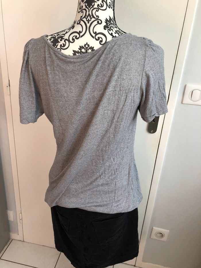 Tee shirt gris soft grey tout simple taille 38/40 - photo numéro 3