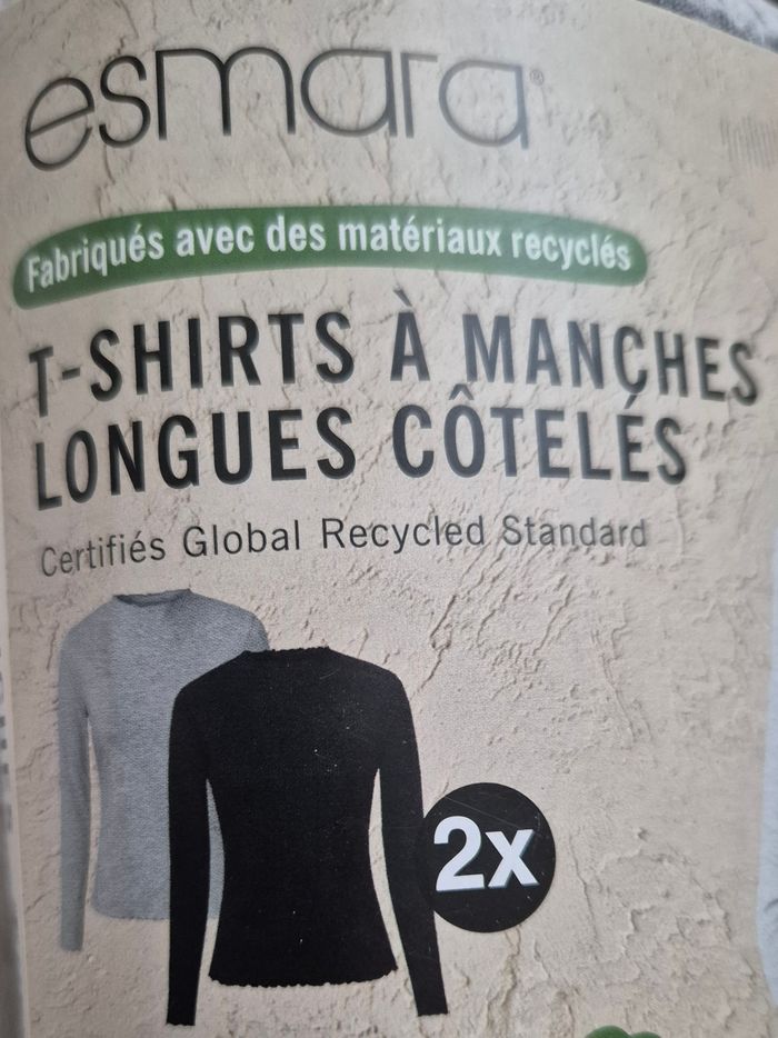 T-shirts à manches longues côtelés - photo numéro 3