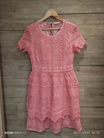 Robe Tommy Hilfiger dentelle saumon taille S