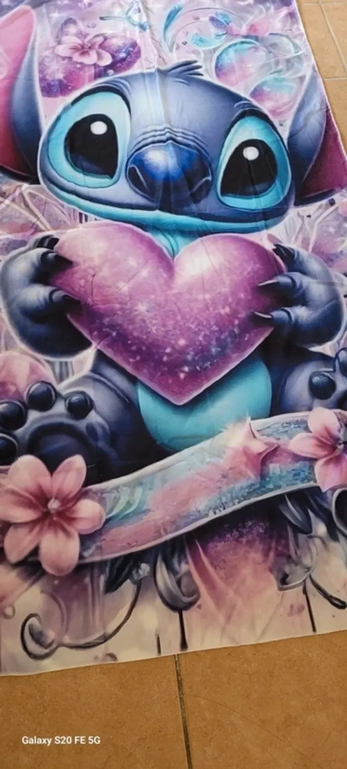 Grande serviette de plage Stitch Disney - photo numéro 2