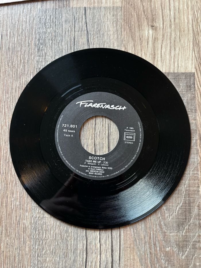 Vinyle 45 tours Scotch Take me up - photo numéro 3