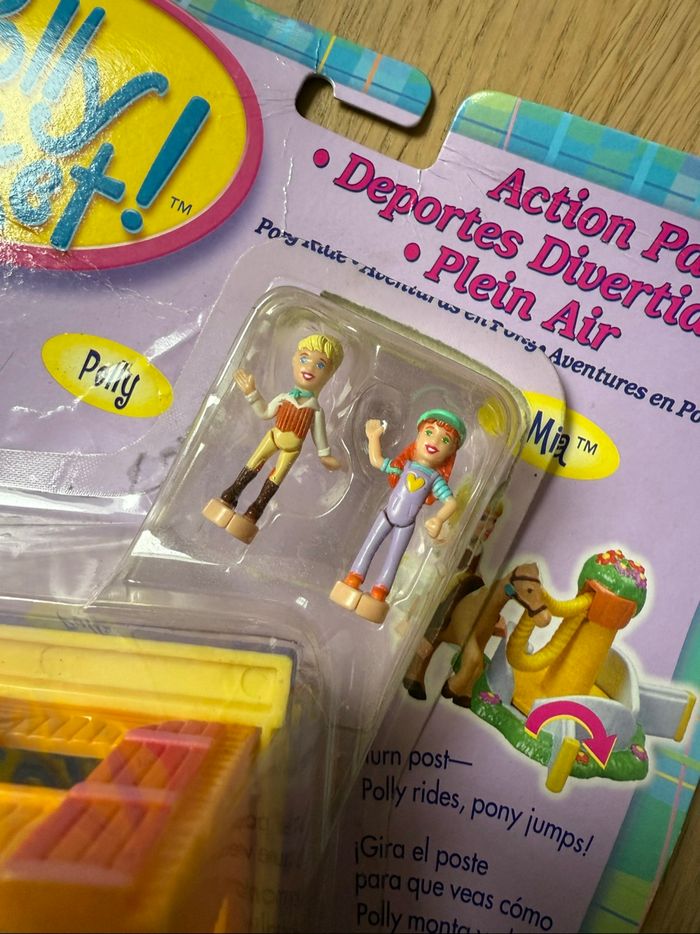 Polly Pocket Pony Ride 1998 – Complet -Action Park – Neuf sous blister RARE - photo numéro 7