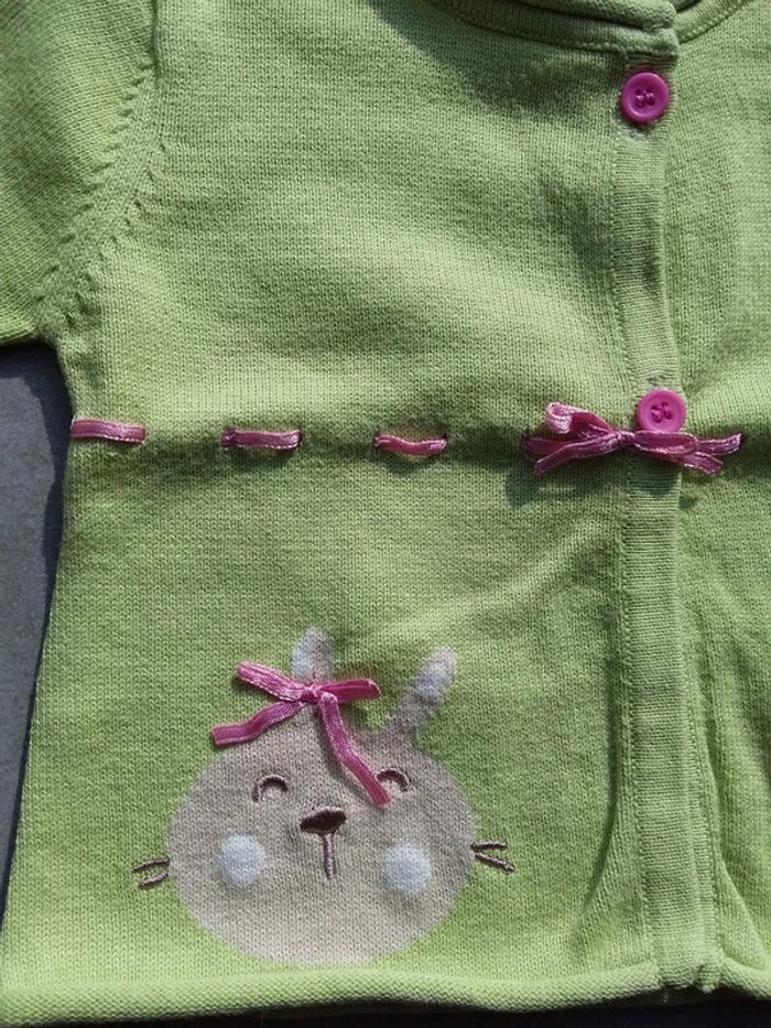 Joli gilet lapin fille 1 mois Orchestra - photo numéro 2