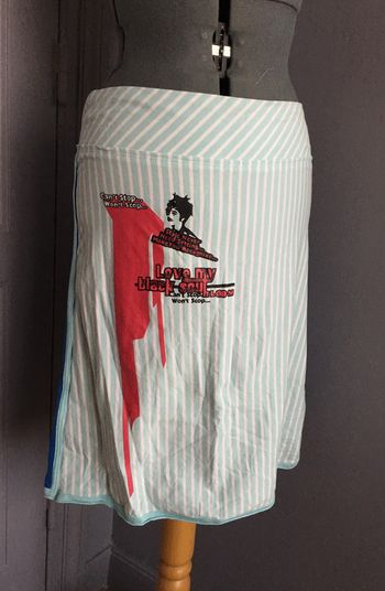 Jupe streetwear  plissé dos bloom