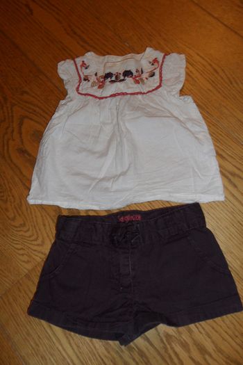 Ensembe 2 pièces Fille Sergent Major, T. 18 MOIS