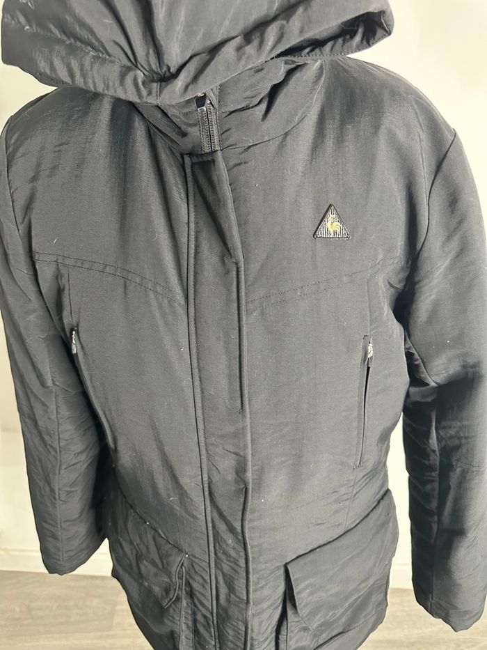 Parka doudoune noire duvet et plume le Coq Sportif T40 L - photo numéro 7