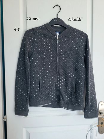 Gilet zippée Okaidi 12 ans