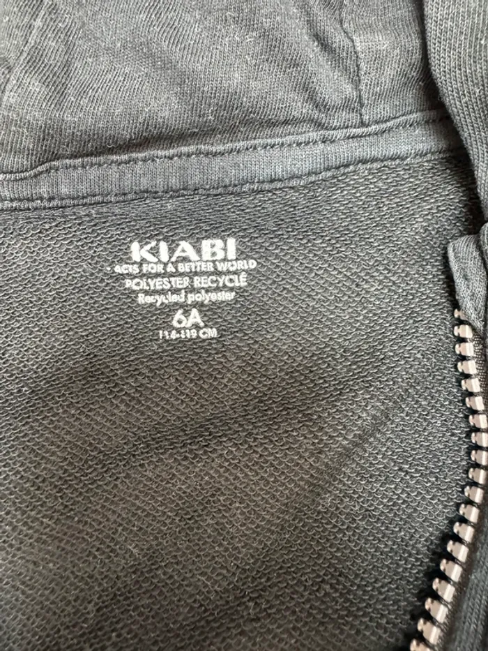 Sweat zippé noir 6 ans - photo numéro 4