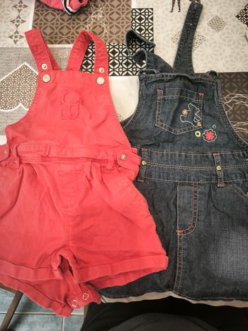 Lot robe + salopette short 