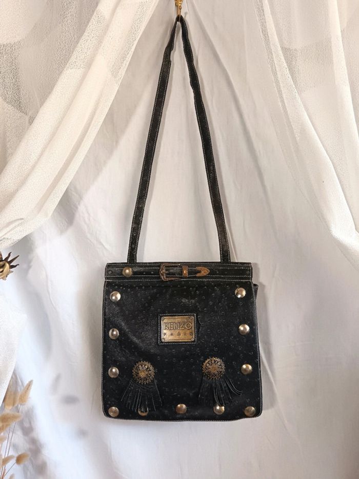 Kenzo | Sac cuir bandoulière | 30x30 - photo numéro 3