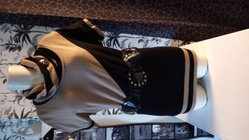 Pull long marron beige