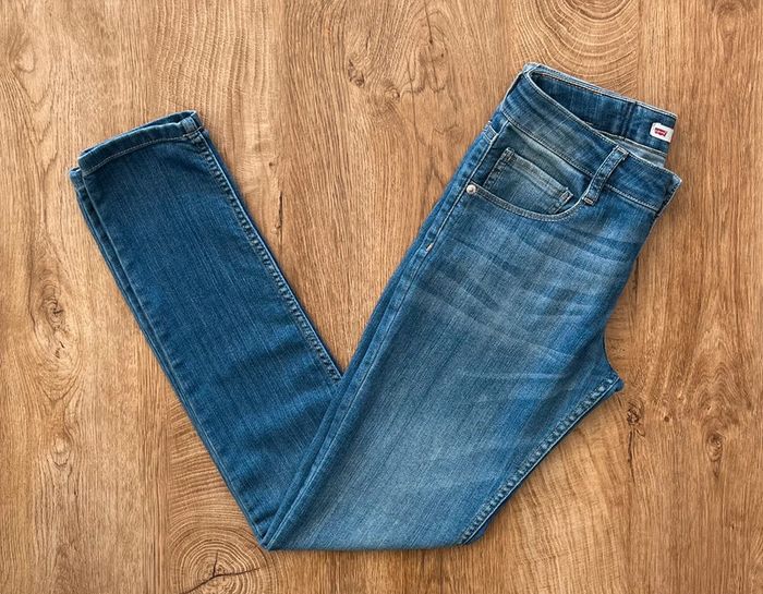 Jean/pantalon bleu Levi's 711 Skinny pour fille, taille 14 ans - photo numéro 5