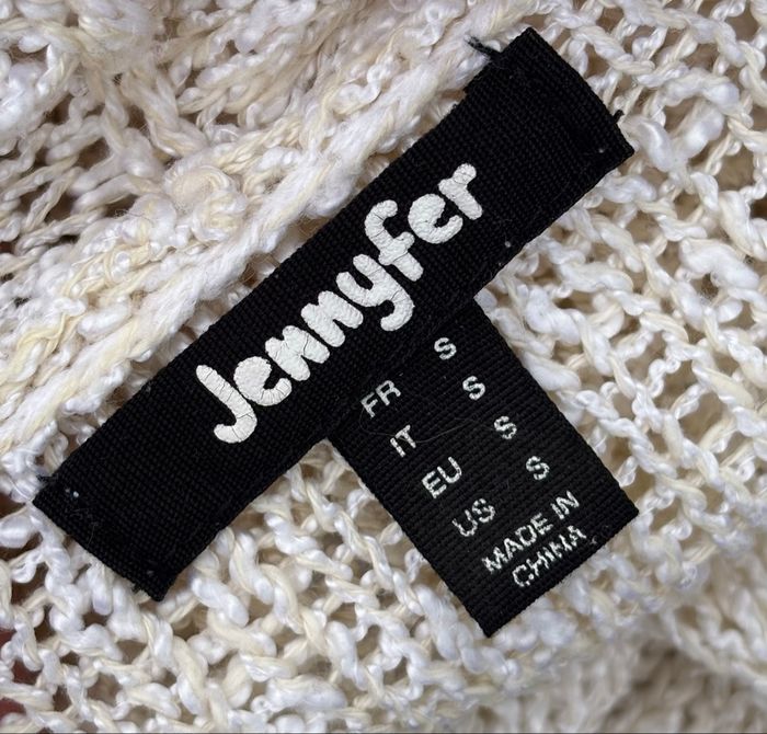 Gilet long à franges Jennyfer – blanc beige – T36 - photo numéro 6