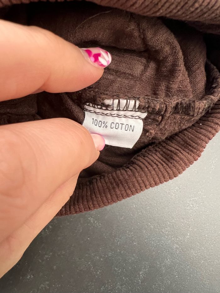 Short velours côtelé marron - photo numéro 6