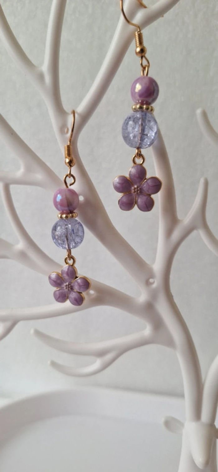 Boucles d'oreilles fleur