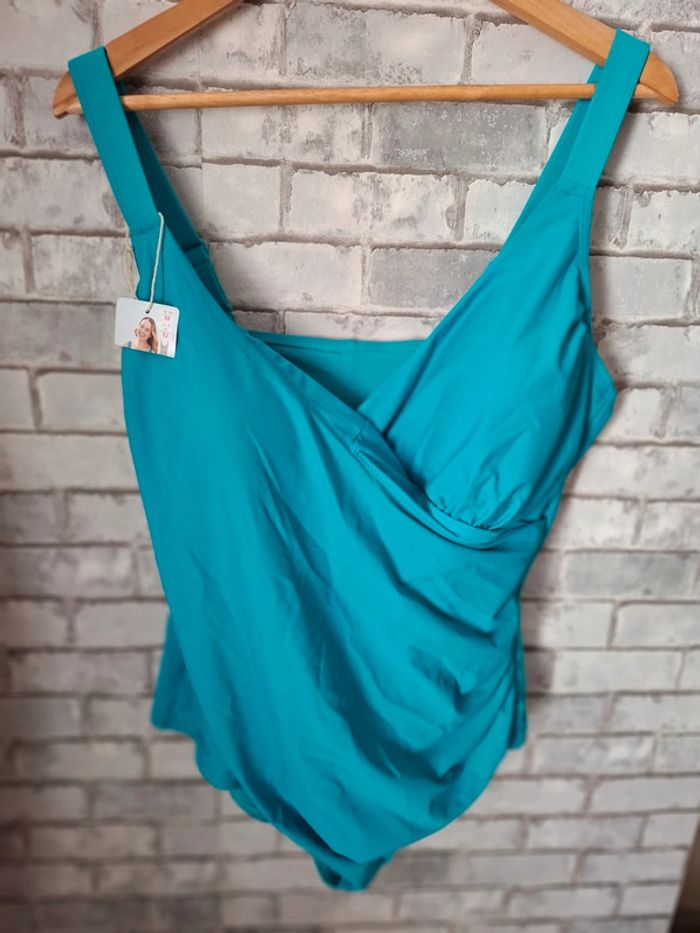 Maillot 1 pièce turquoise Neuf - photo numéro 2
