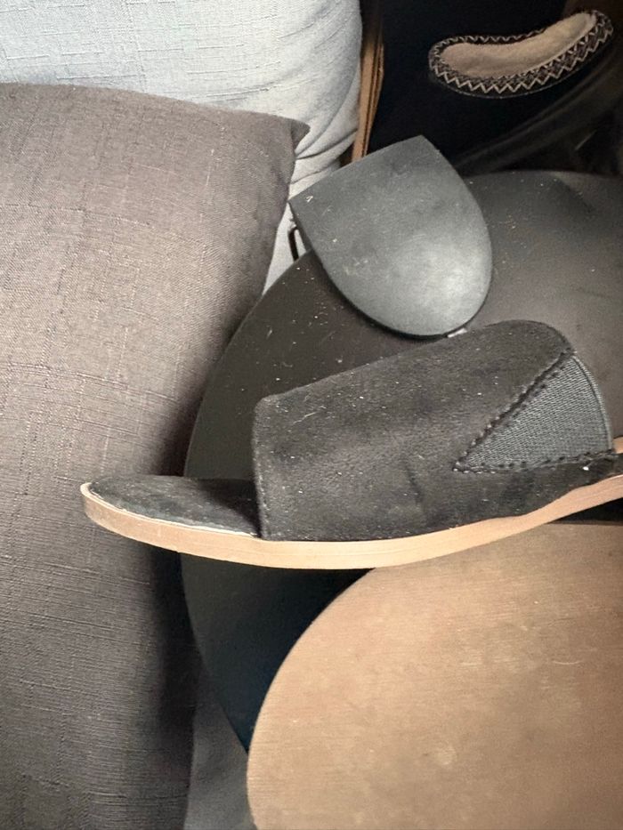 Mules plates noires tube - photo numéro 6