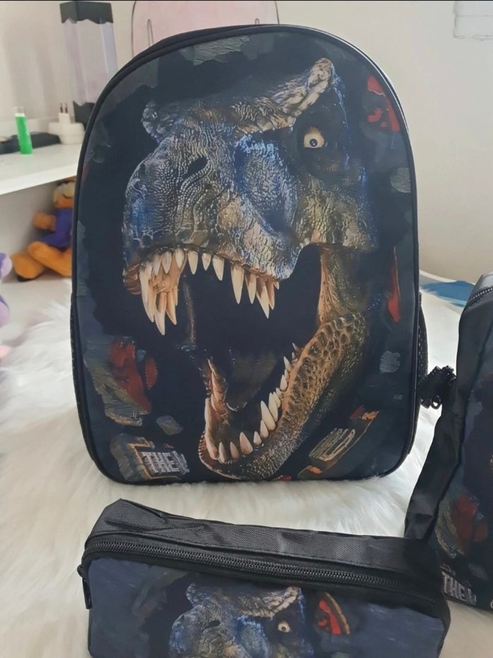 Trio cartable t-rex - photo numéro 2