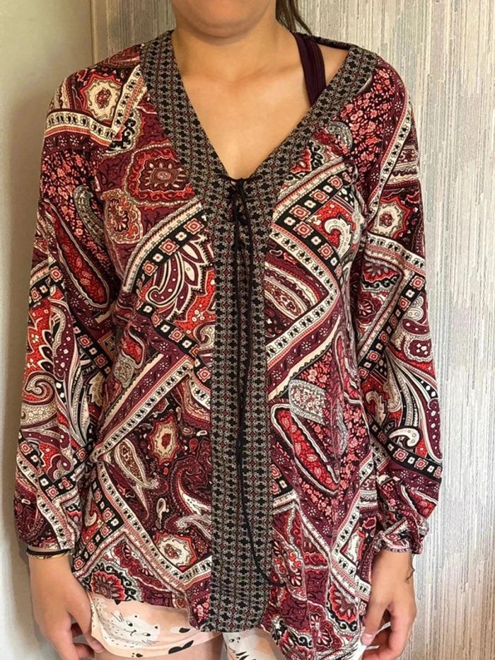 Blouse manche longue taille 38 marque ms mode • - photo numéro 2