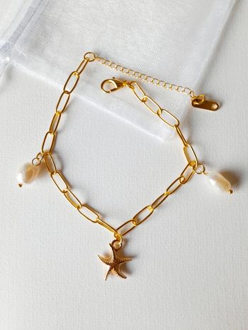 Bracelet maille et charmes