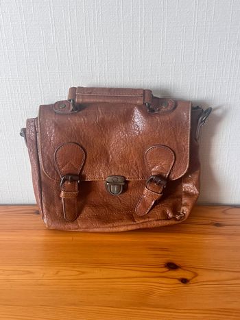 Petit sac à main marron