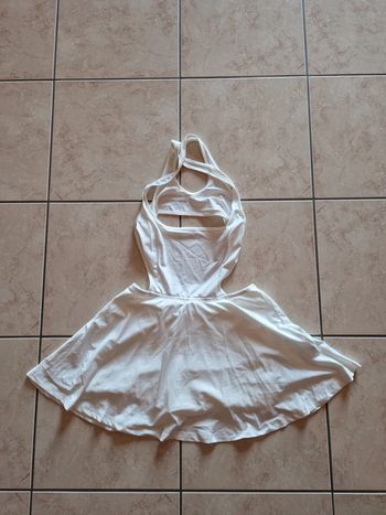 Robe courte sport blanc