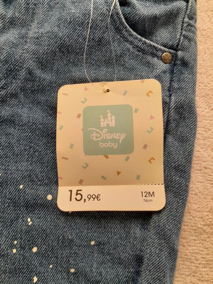Jeans mickey 12mois neuf avec étiquette - photo numéro 4