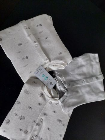 Lot de 3 grenouillères légères fille 6/9 mois