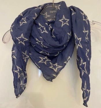 Foulard bleu étoiles Esprit