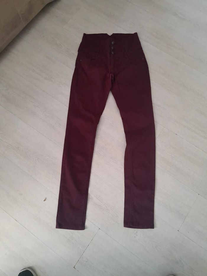 Pantalon slim taille haute Cache Cache