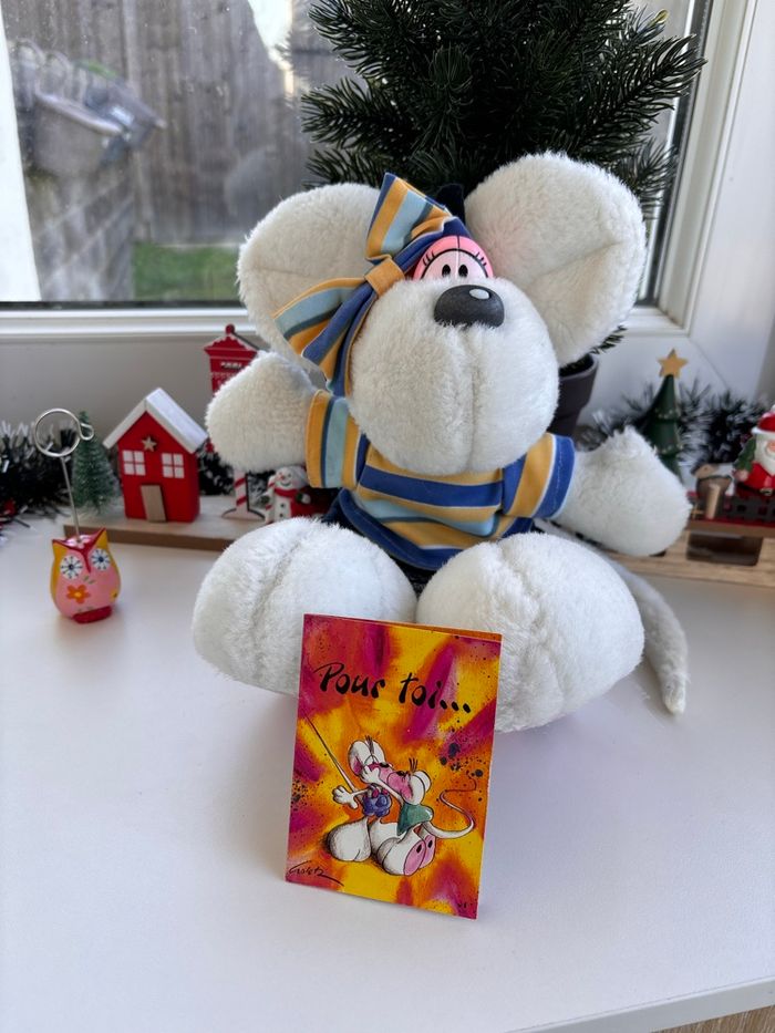 Peluche diddlina - vintage - années 90 - carte collector Diddl - photo numéro 7