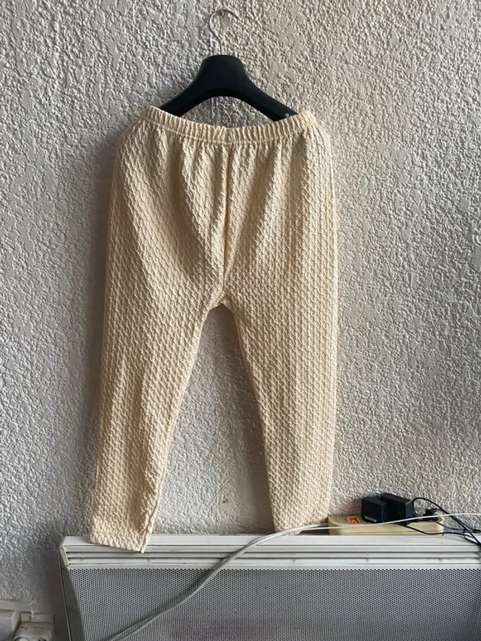 Pantalon crème de pyjama T 38