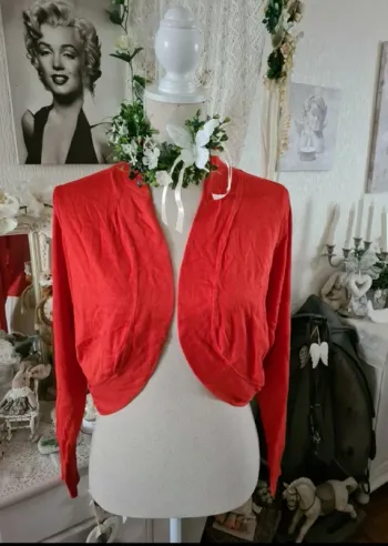Joli gilet orange foncé Jacqueline Riu Taille 4 Neuf
Étiquette prix d achat 16.95 €
Manches longues