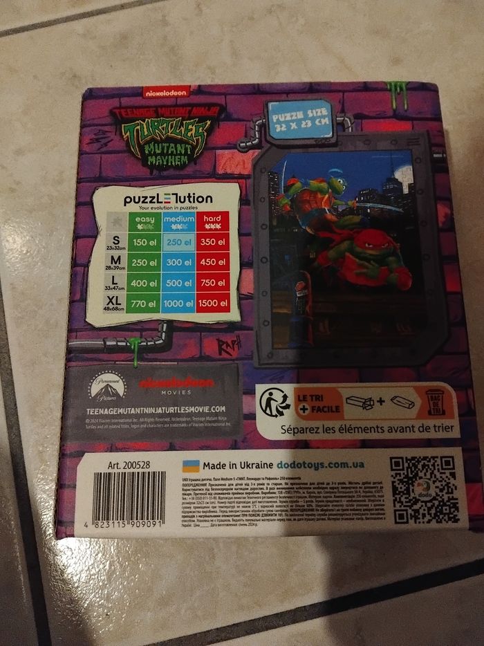 Puzzle tortue ninja - photo numéro 2