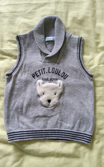 Pull sans manches 12 mois
