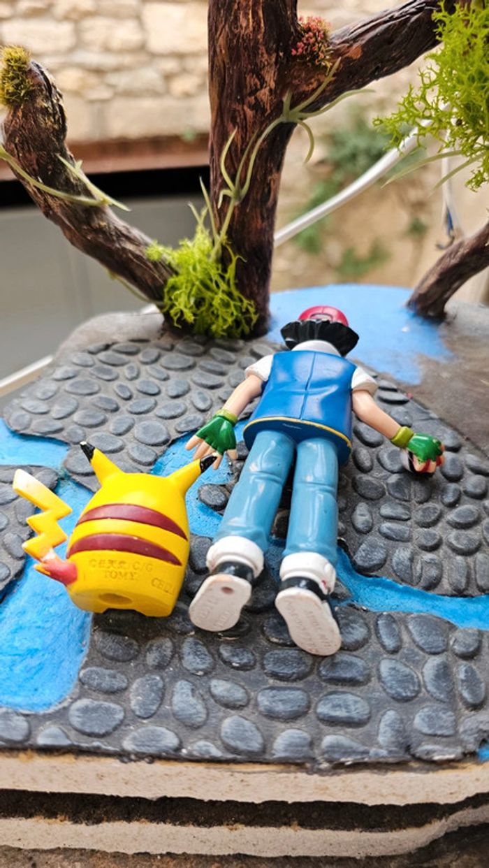 Super figurine Pokemon Nintendo tomy C.G.T.S.J sacha et son pikachu - photo numéro 7