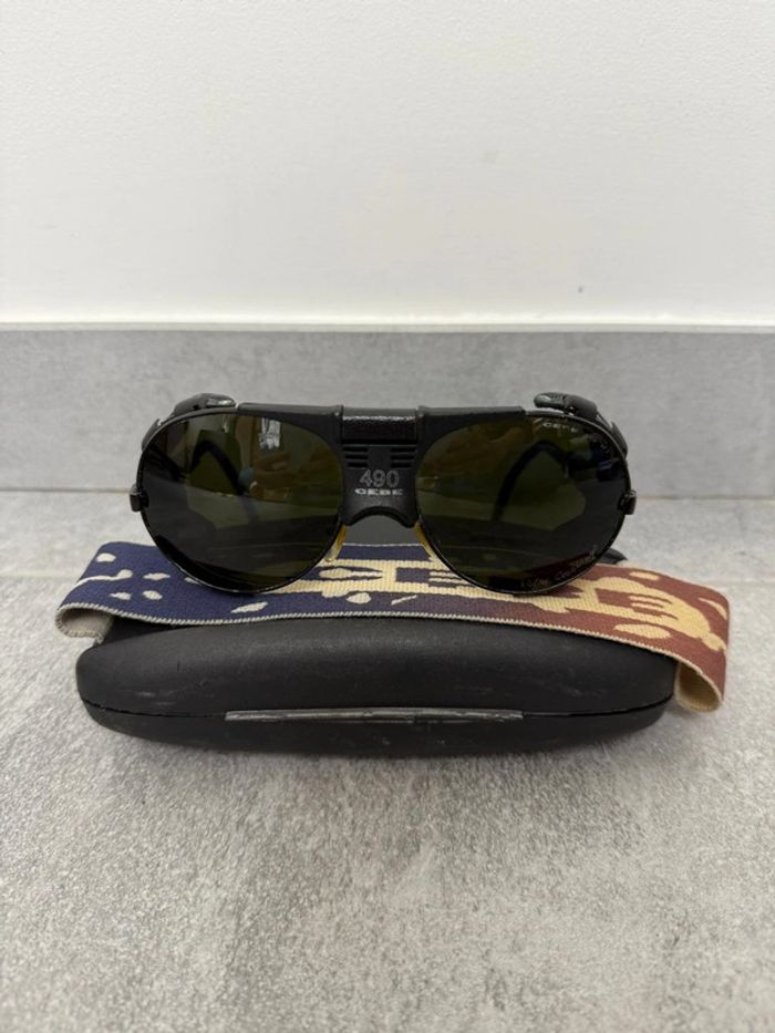 Lunettes de soleil d'alpinisme CEBE 490 4000 Walter Cecchinel avec verres + boucliers.