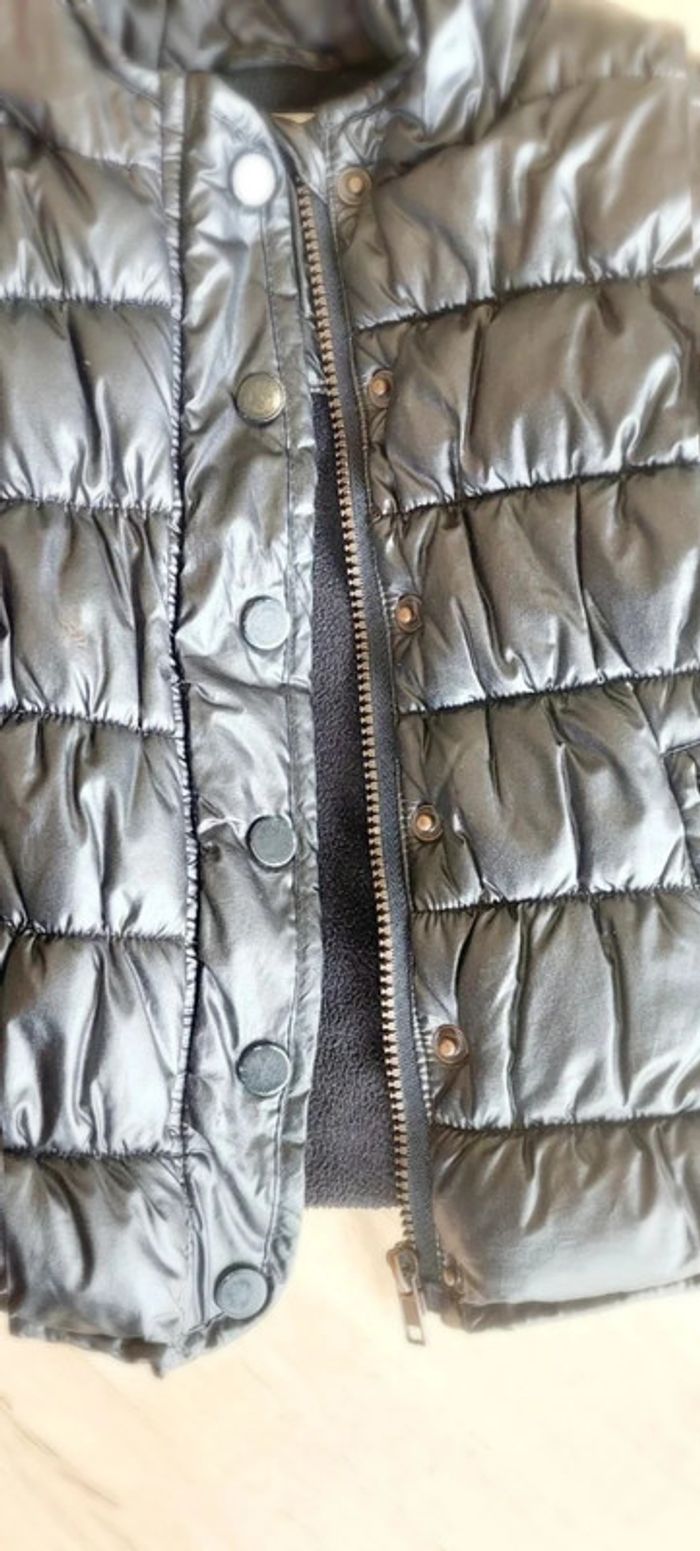Blouson court fille noir et brillant T 4ans - photo numéro 4