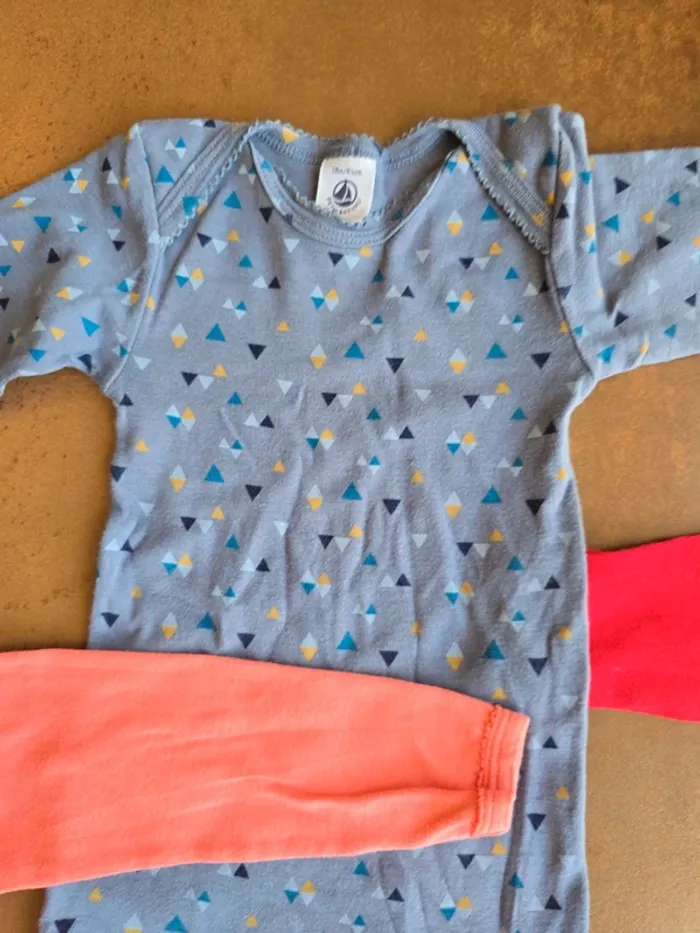 Lot de 4 bodies manches longues petit bateau - photo numéro 3