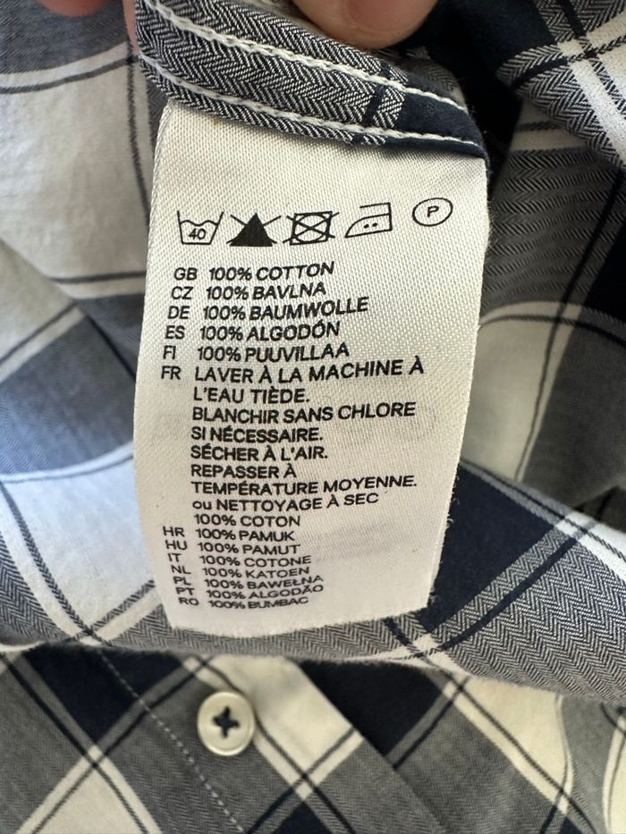 Chemise à carreaux homme taille S– Style casual, très bon état - photo numéro 5